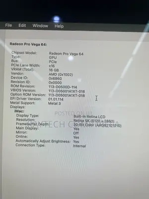 Desktop Computer Apple iMac Pro 32GB Intel Xeon SSD 1T