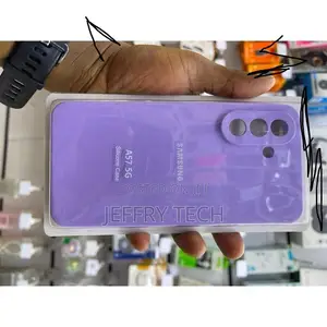 Samsung A57 Back Cover Silicone Heavy Duty Phone Case/ Cover- PURPLE