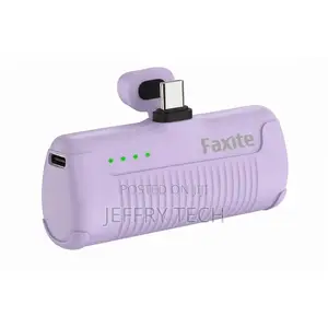 Faxite Mini Pocket Power Bank-5000mAh , Portable, Type-C Charging