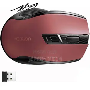 MU006 Ergonomic Wireless Mouse-Silent Click Design, Long Life Battery,