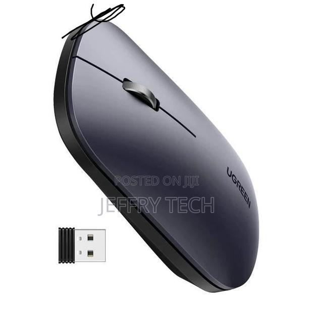 Wireless Mouse-Ultra-Slim Design, Adjustable DPI, Long Battery BLACK) - thumbnail 2
