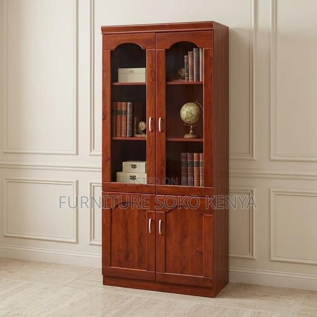 Office Cabinet; Two Doors Mahogany Executive Cabinet - thumbnail 2