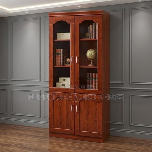 Office Cabinet; Two Doors Mahogany Executive Cabinet - thumbnail 4