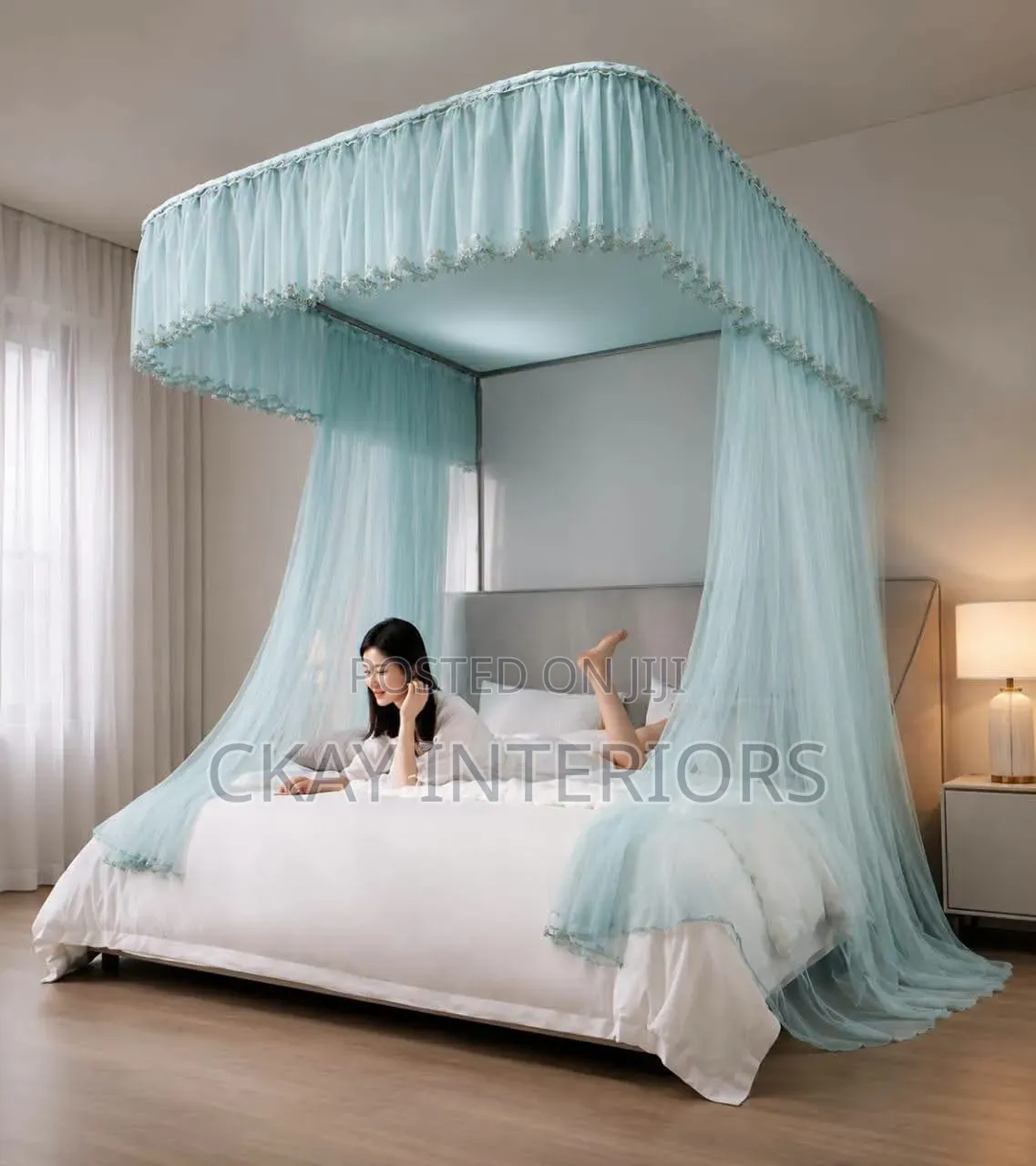 Give Your Bed a Beautiful Canopy With Round Mosquito Nets