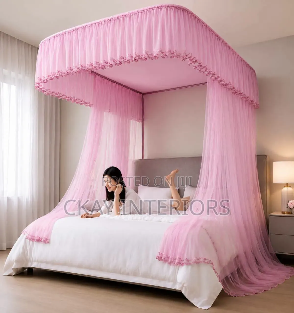 Give Your Bed a Beautiful Canopy With Round Mosquito Nets