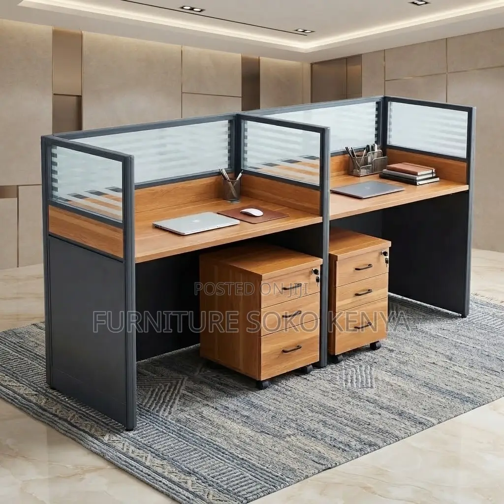 Workstations; Two Users Straight Workstation Desk