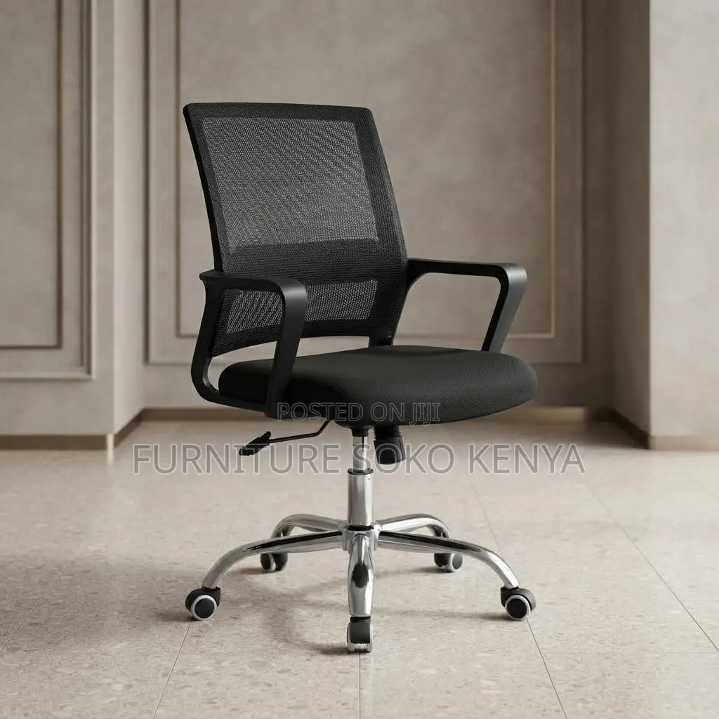 Office Chair; Mid Backrest Mesh Captains Office Chairs