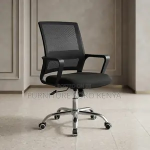 Office Chair; Mid Backrest Mesh Captains Office Chairs