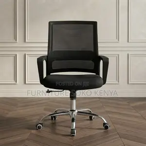 Office Chair; Mid Backrest Mesh Captains Office Chairs