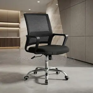 Office Chair; Mid Backrest Mesh Captains Office Chairs