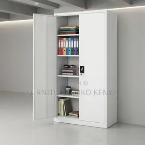 Office Cabinet; Two Doors Stainless Lockable Documents Office Cabinet