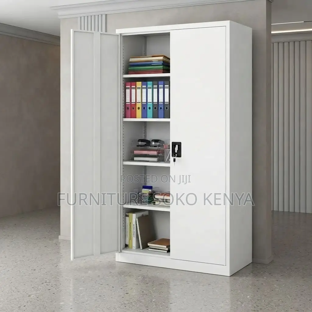 Office Cabinet; Two Doors Stainless Lockable Documents Office Cabinet