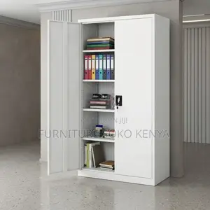 Office Cabinet; Two Doors Stainless Lockable Documents Office Cabinet