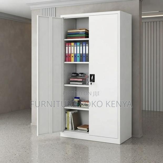 Office Cabinet; Two Doors Stainless Lockable Documents Office Cabinet - thumbnail 2