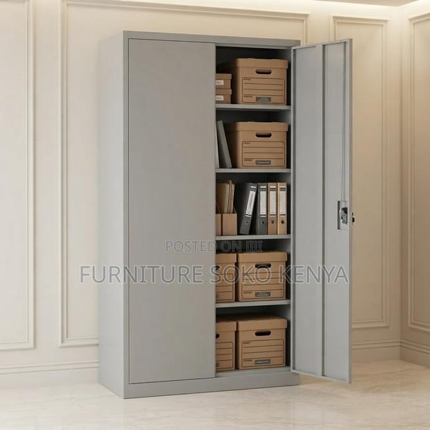 Office Cabinet; Two Doors Stainless Lockable Documents Office Cabinet - thumbnail 5