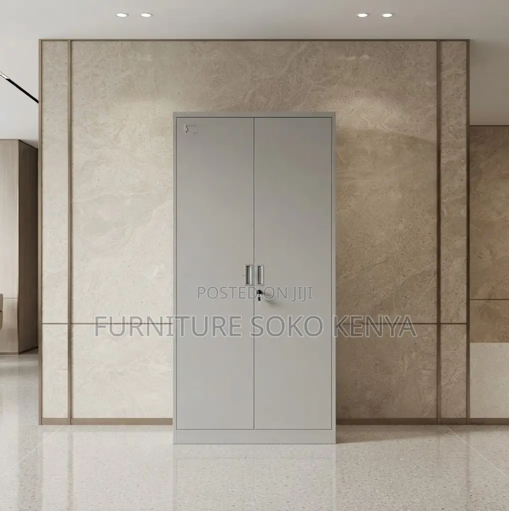 Office Cabinet; Two Doors Stainless Lockable Documents Office Cabinet