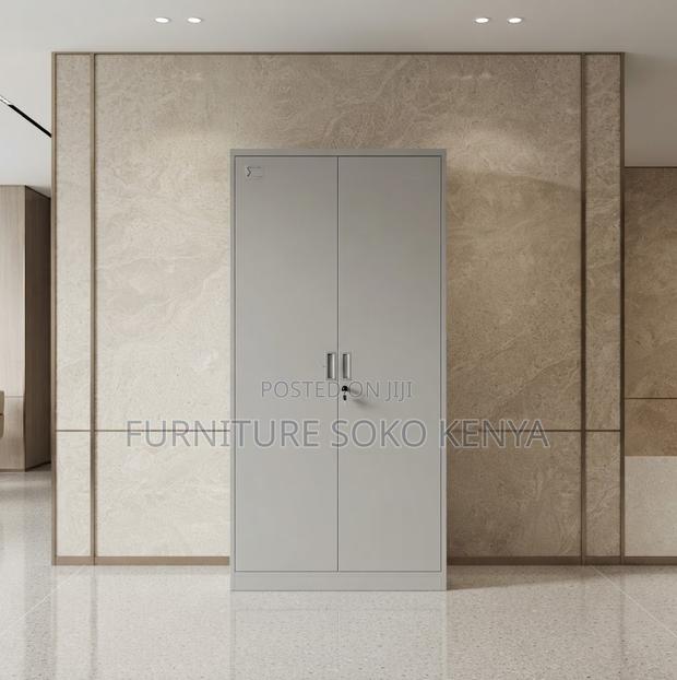 Office Cabinet; Two Doors Stainless Lockable Documents Office Cabinet - thumbnail 6