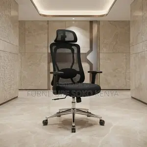 Office Chair; Ergonomic Mesh High Reclining Fabric Office Chair