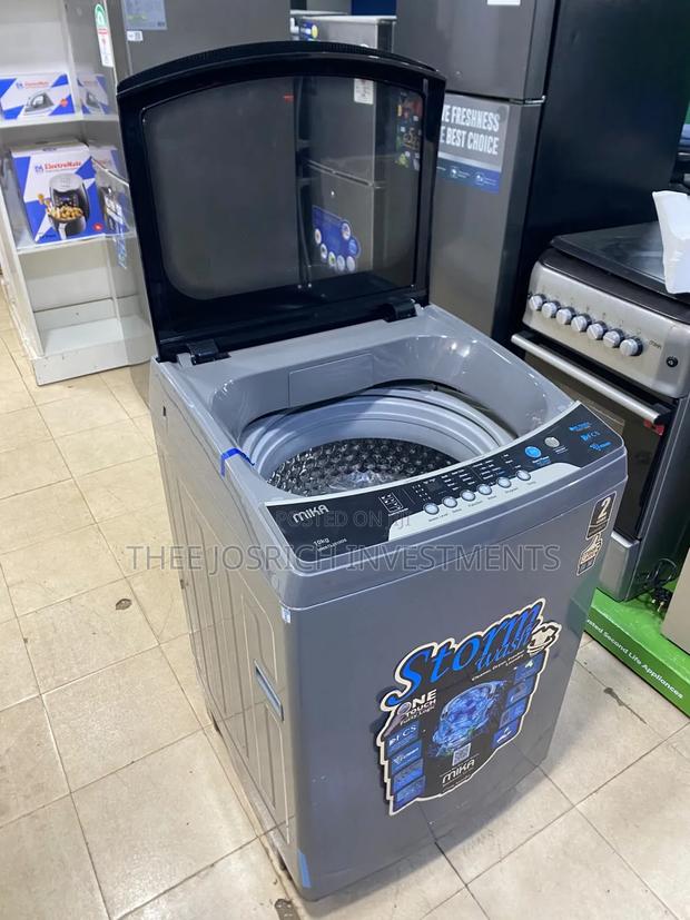 Gray Mika 10kg Fully Automatic Top Load Washing Machine - thumbnail 4