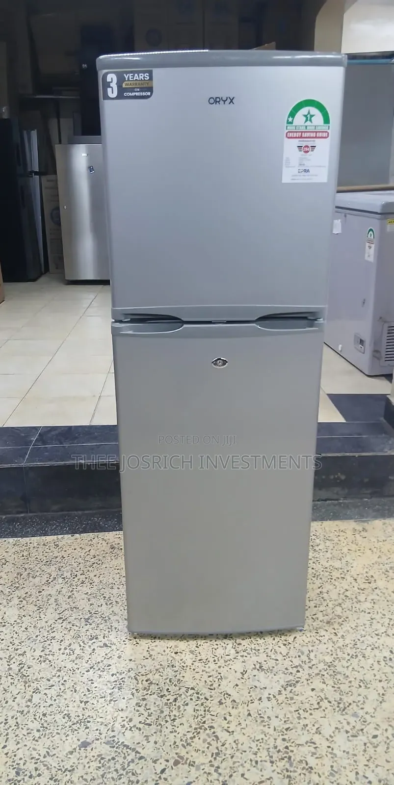 Oryx Mika 138 Litres Double Door Refrigerator Silver