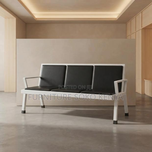 Office Bench; Three Seaters Padded Upholstered Bench - thumbnail 2