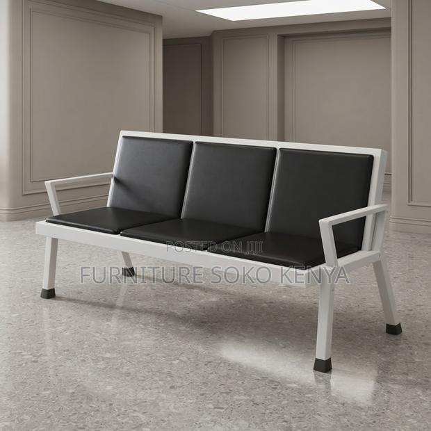 Office Bench; Three Seaters Padded Upholstered Bench - thumbnail 4