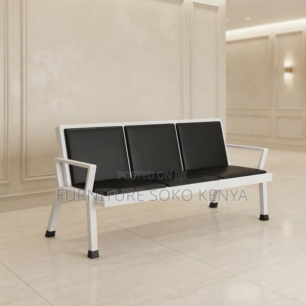 Office Bench; Three Seaters Padded Upholstered Bench - thumbnail 3