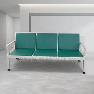 Office Bench; Three Seaters Padded Upholstered Bench