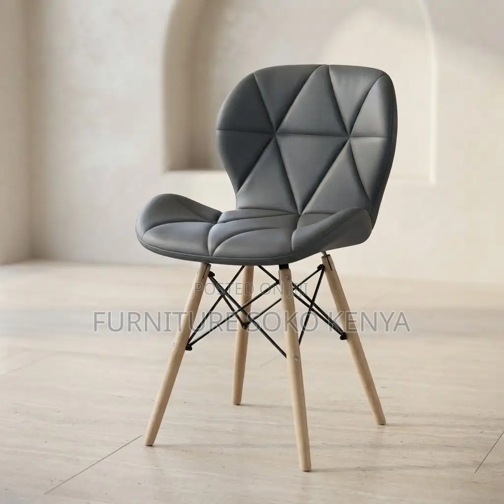 Home Chairs; Eames Padded Mid Back Dining Chair