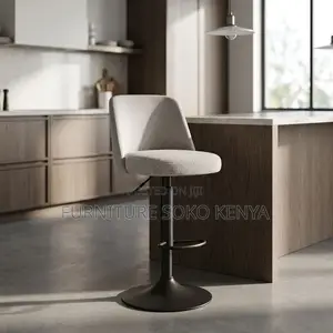 Barstool; Soft Adjustable Height Swivel Modern Barstools