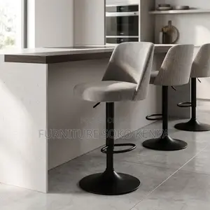 Barstool; Soft Adjustable Height Swivel Modern Barstools