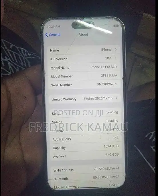 Apple iPhone 16 Pro Max 1 TB Rose Gold