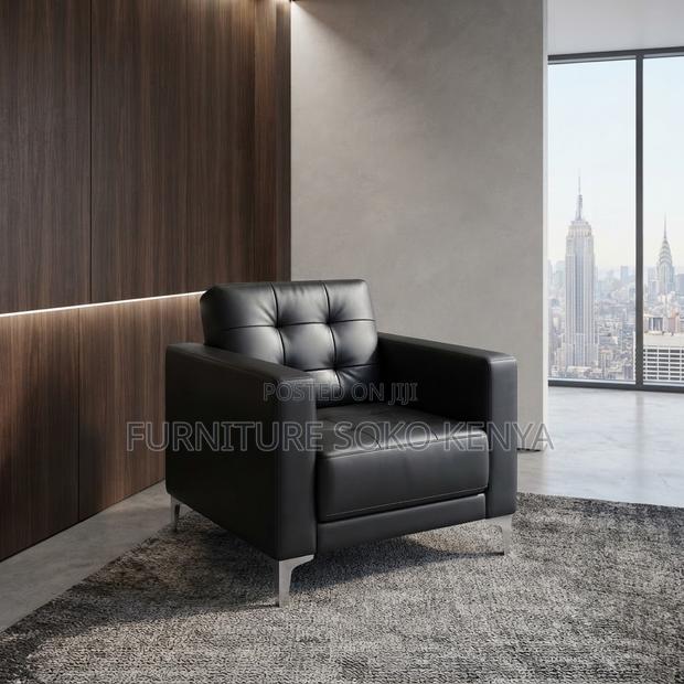 Office Sofa; One-Seater Executive Office Sofa - thumbnail 4