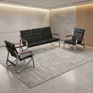 Office Sofa; Leather Executive Five Seaters Urban Offices Sofa Set