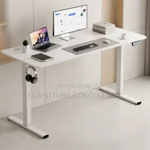Office Desk; 1.2m White Electric Gaming Computer Desk