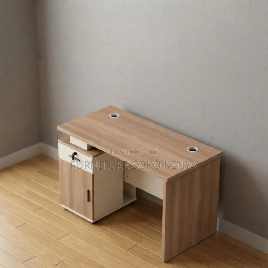 Office Desk; Executive 140cm Brown Desk