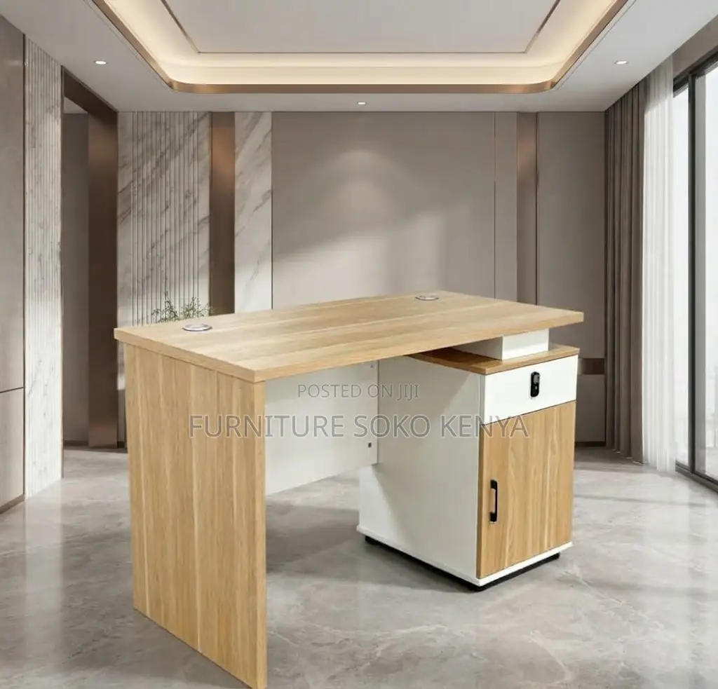 Office Desk; Executive 140cm Brown Desk