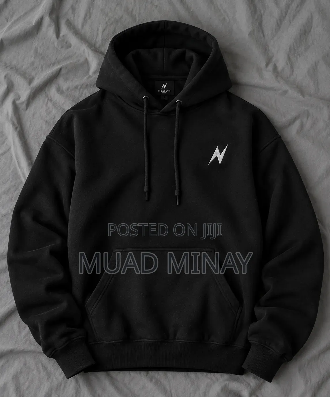 White and Black Hoodie