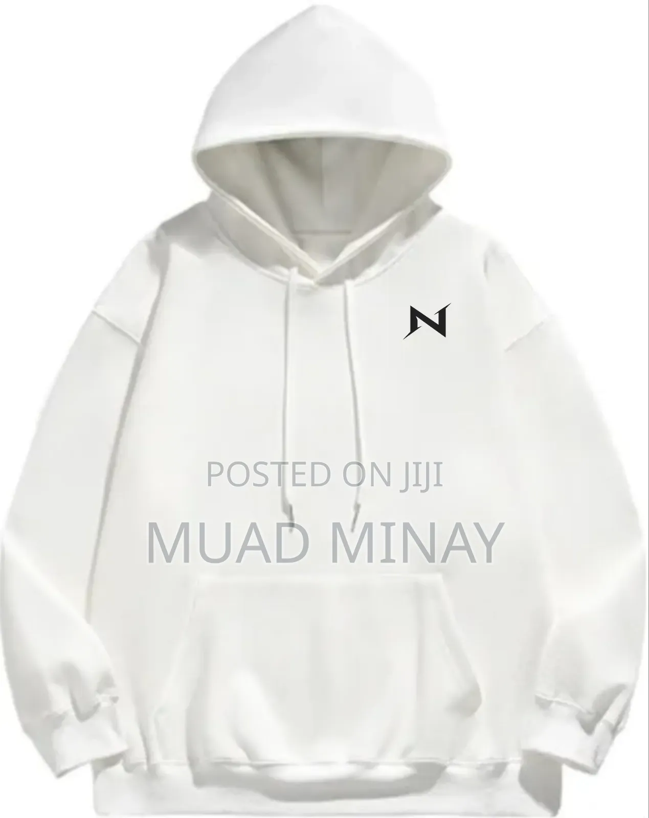 White and Black Hoodie