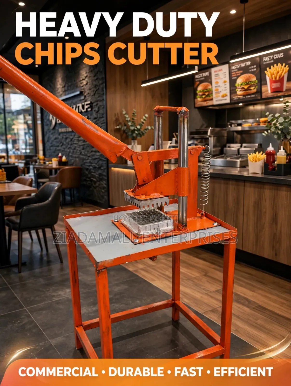 Commercial Heavy Duty Chips Cutter - Potato Cutter - ZiadaMall ...