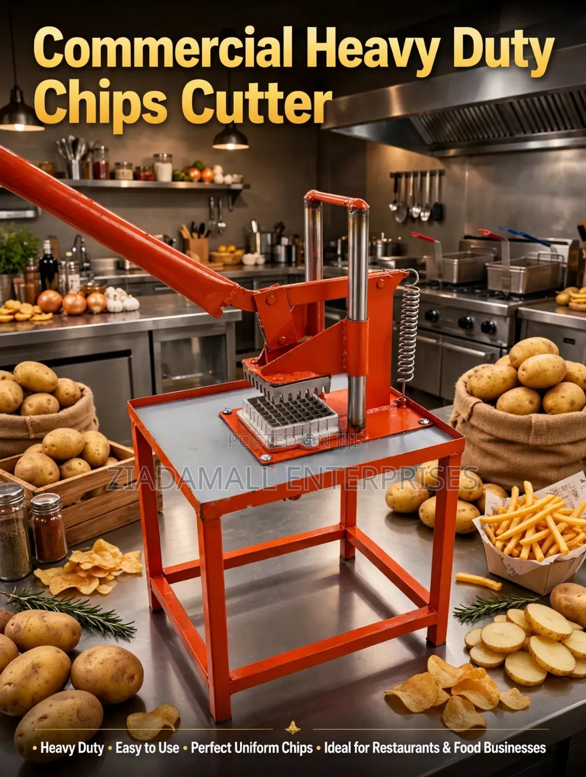 Commercial Heavy Duty Chips Cutter - Potato Cutter