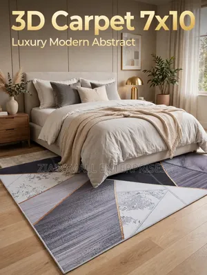3D Carpet 7x10 - Luxury Geometric Abstract Modern Design