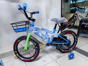 Size 16 Kids Bike Blue With a Front Bucket