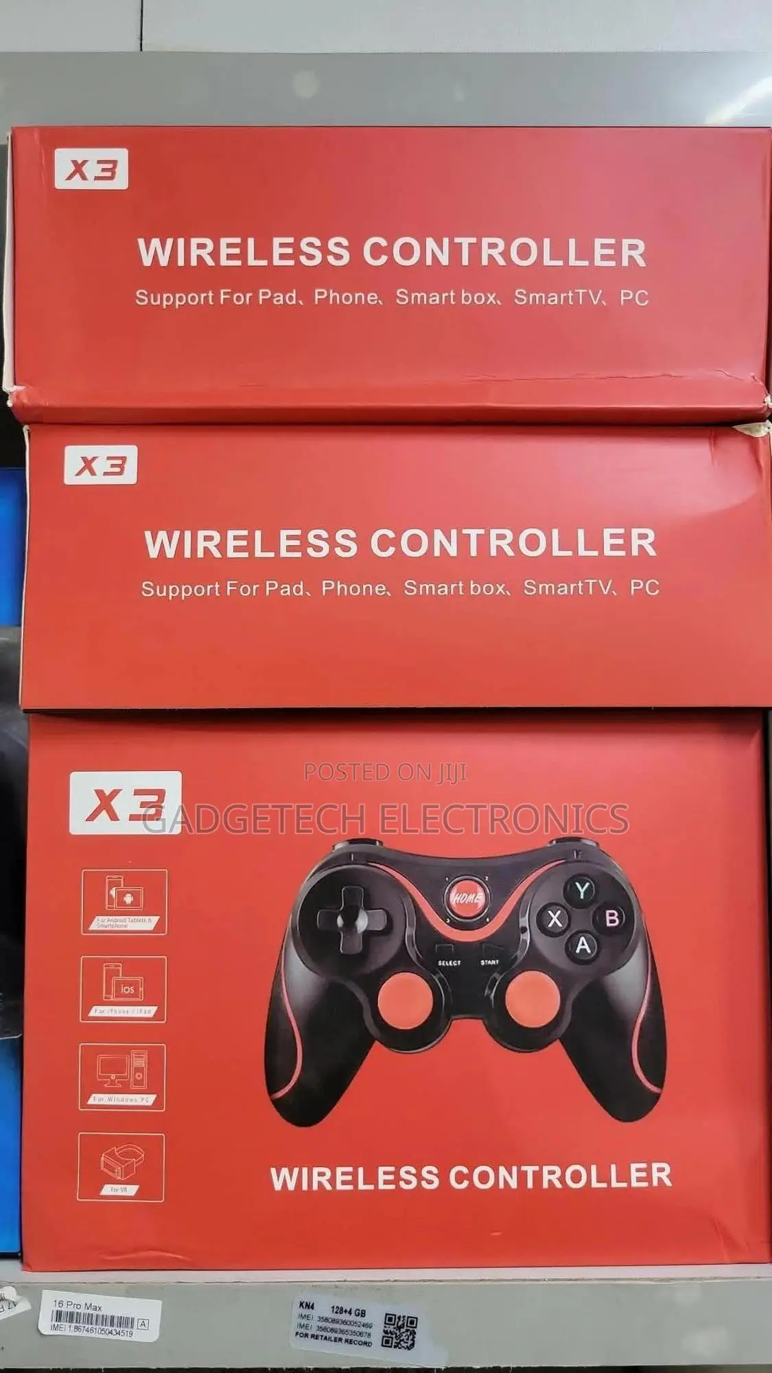 X3 Wireless Bluetooth Video Game Controller