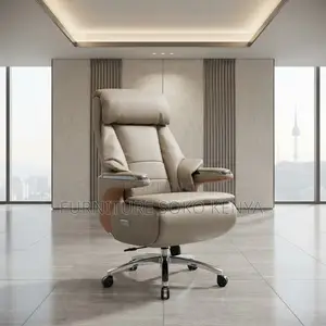 Office Chair; Executive CEO Heavy Leather Office Chair