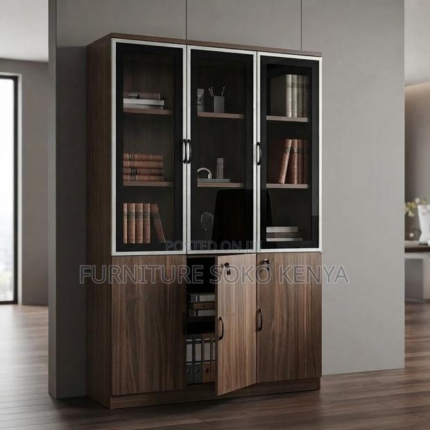 Office Cabinet; Three Doors Executive Office High Cabinet - main view