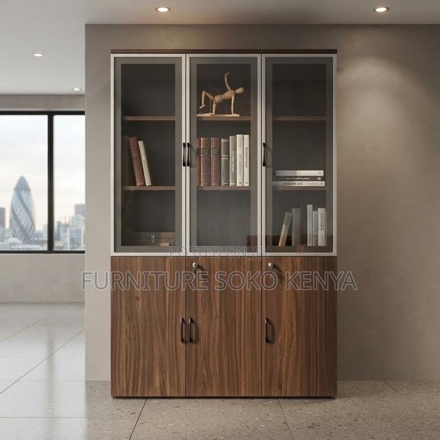 Office Cabinet; Three Doors Executive Office High Cabinet - thumbnail 3