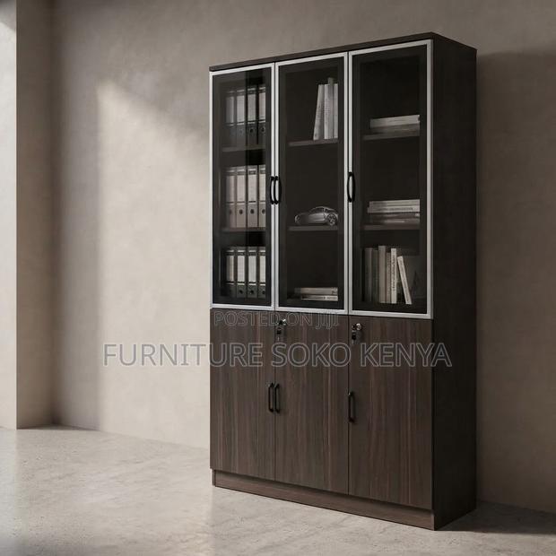 Office Cabinet; Three Doors Executive Office High Cabinet - thumbnail 4