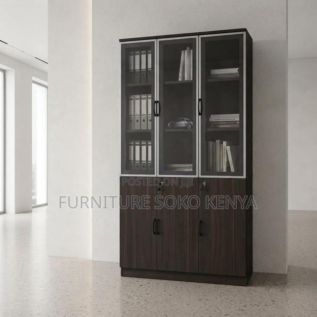 Office Cabinet; Three Doors Executive Office High Cabinet - thumbnail 5