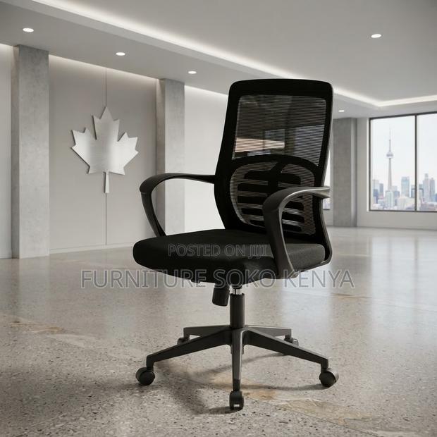 Office Chairs; Mid Back Support Ergonomic Chair - thumbnail 2